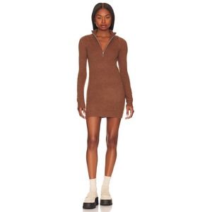 Lovers + Friends Anthea Pullover Sweater Dress Brown Women's XS NWOT